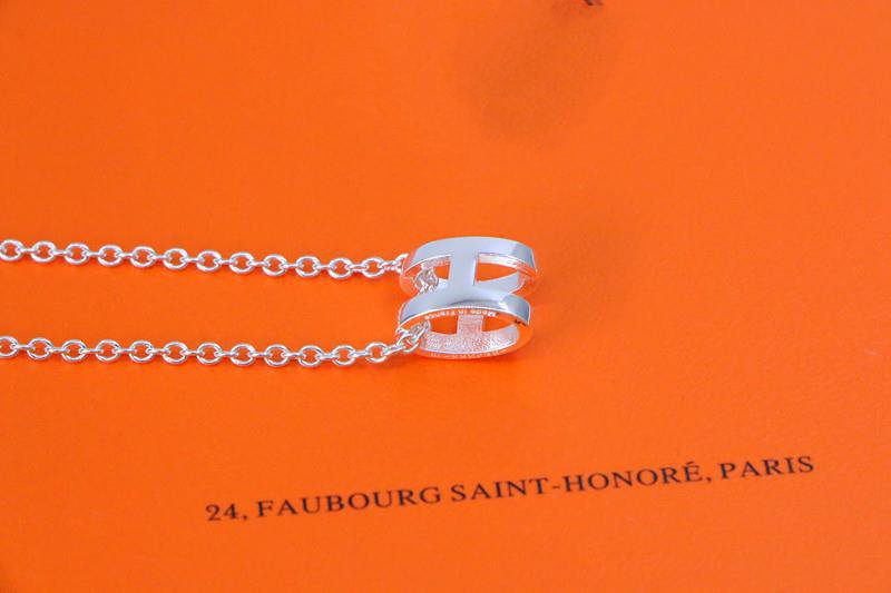 [ORA]HM NECKLACE H LETTER OVAL SERIES