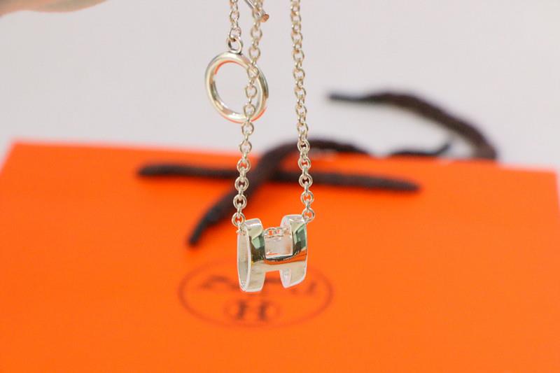 [ORA]HM NECKLACE H LETTER OVAL SERIES