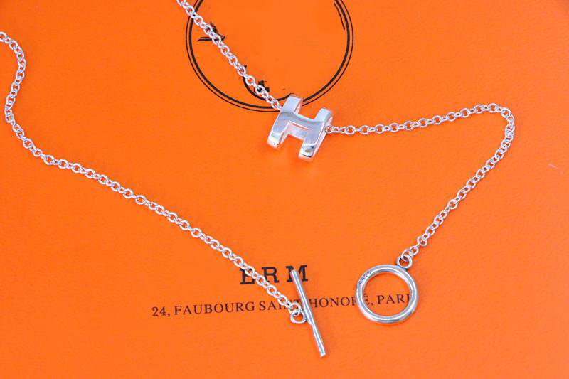 [ORA]HM NECKLACE H LETTER OVAL SERIES