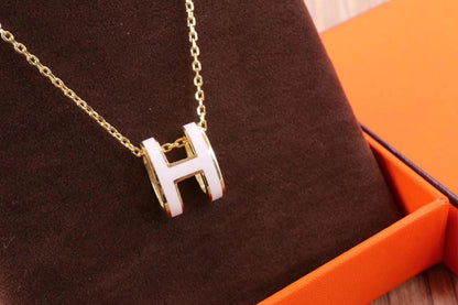 [ORA]HM CLIC YELLOW ENAMEL GOLD NECKLACE