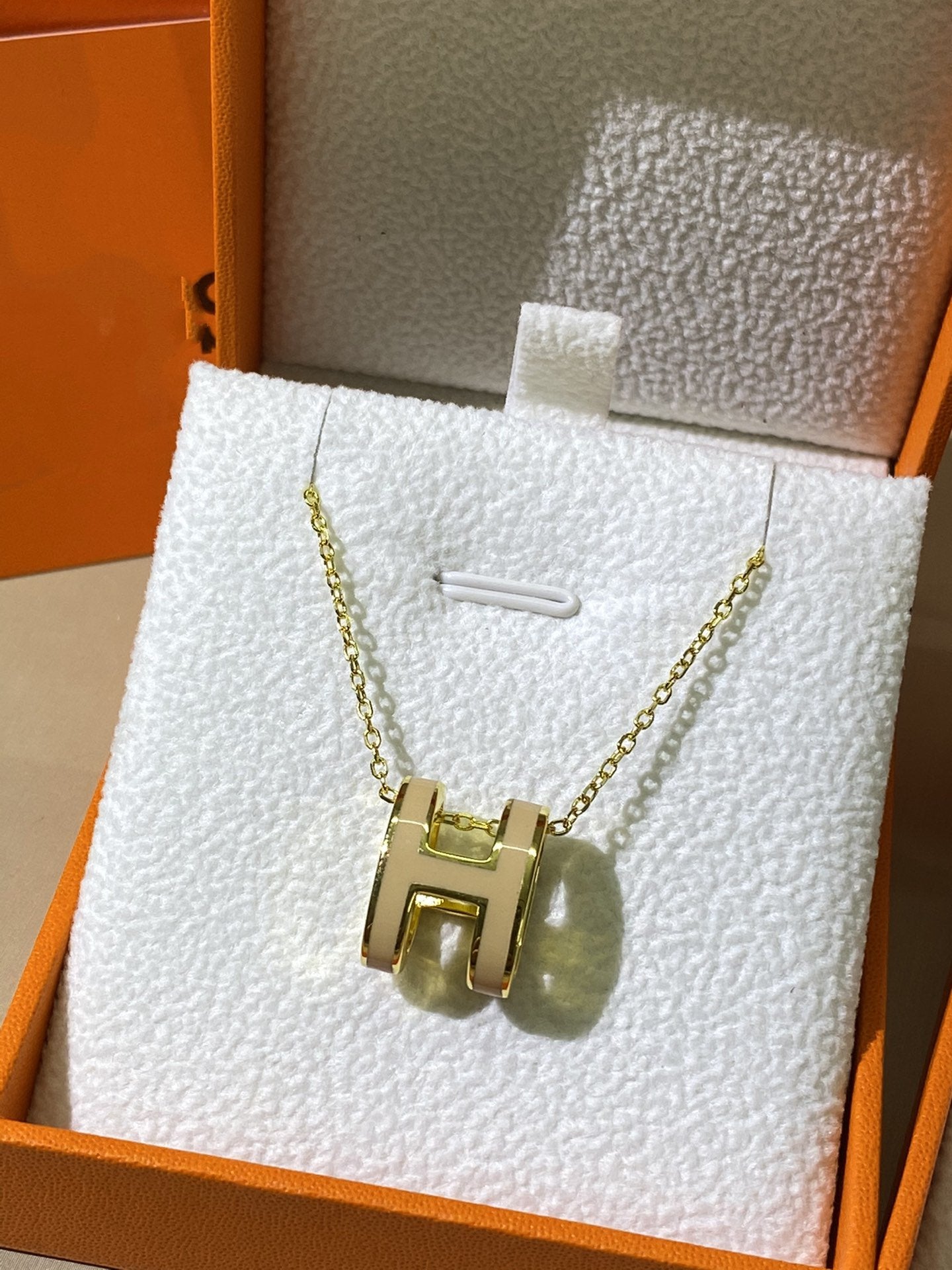 [ORA]HM CLIC YELLOW ENAMEL GOLD NECKLACE