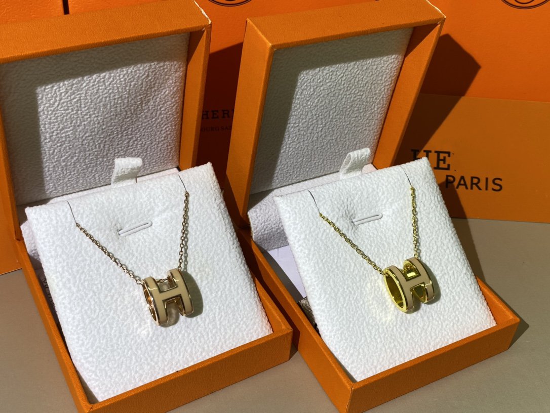 [ORA]HM CLIC YELLOW ENAMEL GOLD NECKLACE