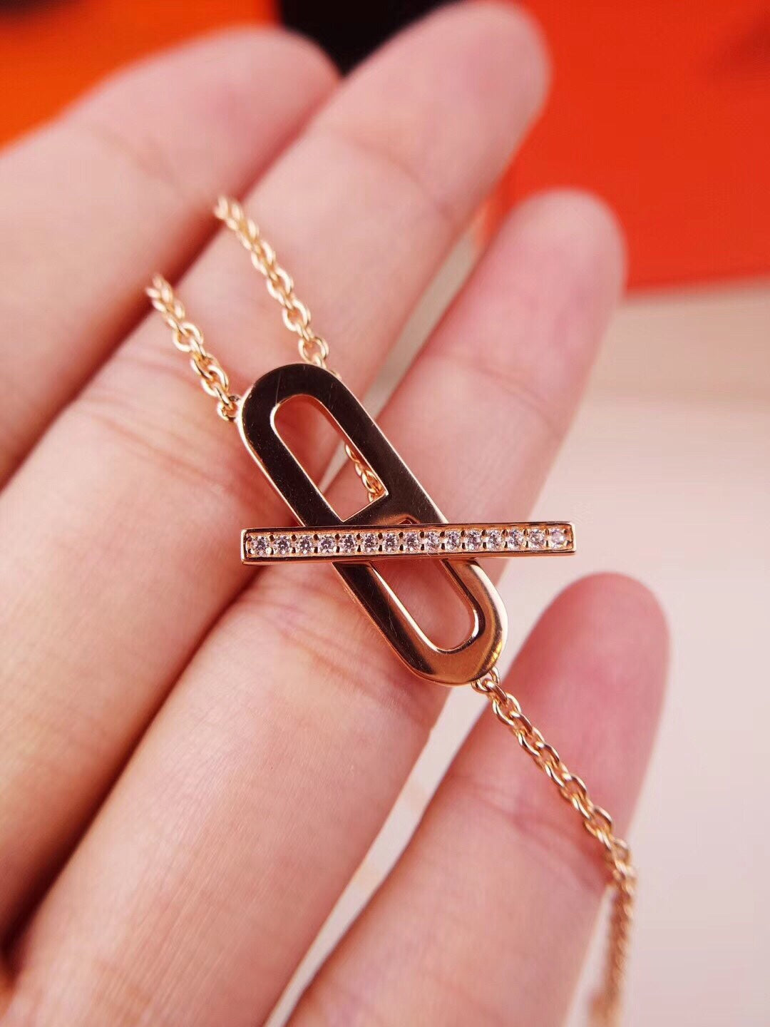 [ORA]HM FIRE PIG NOSE NECKLACE TRENDY STREET