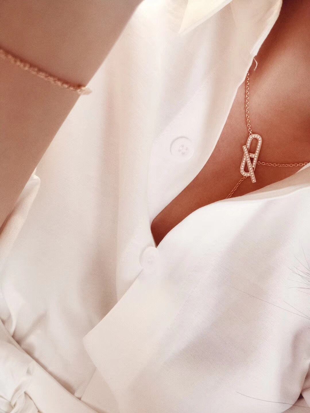 [ORA]HM FIRE PIG NOSE NECKLACE TRENDY STREET