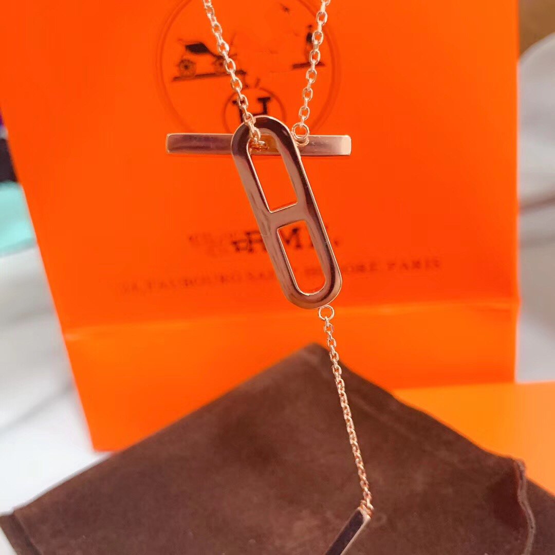 [ORA]HM NECKLACE PLATINUM ROSE GOLD DIAMOND