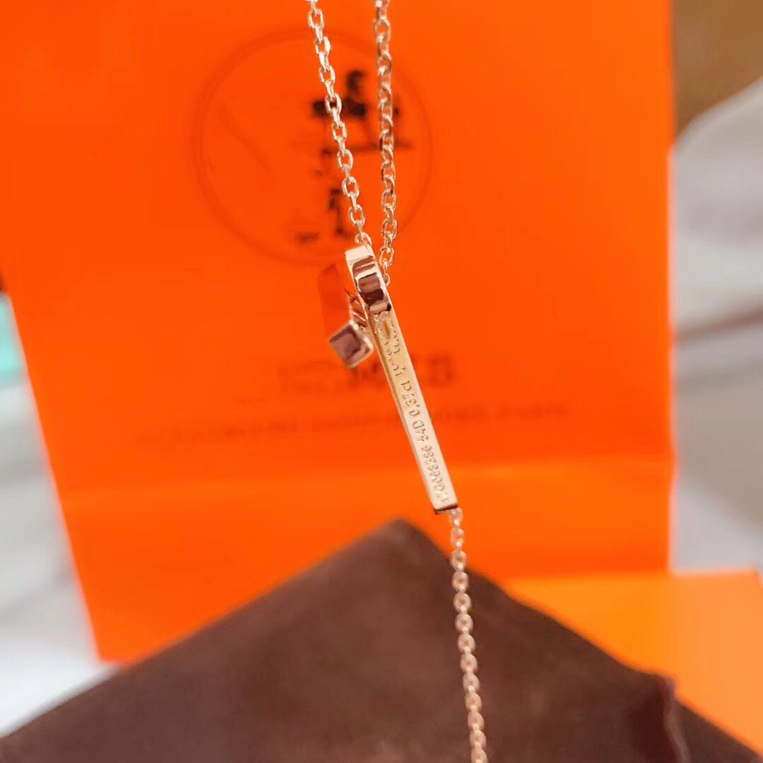 [ORA]HM NECKLACE PLATINUM ROSE GOLD DIAMOND