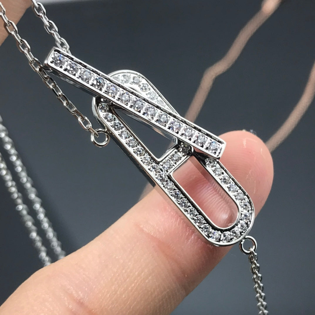 [ORA]HM NECKLACE PLATINUM ROSE GOLD DIAMOND