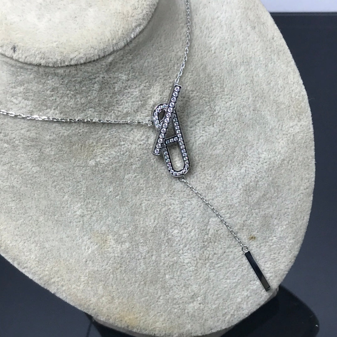 [ORA]HM NECKLACE PLATINUM ROSE GOLD DIAMOND