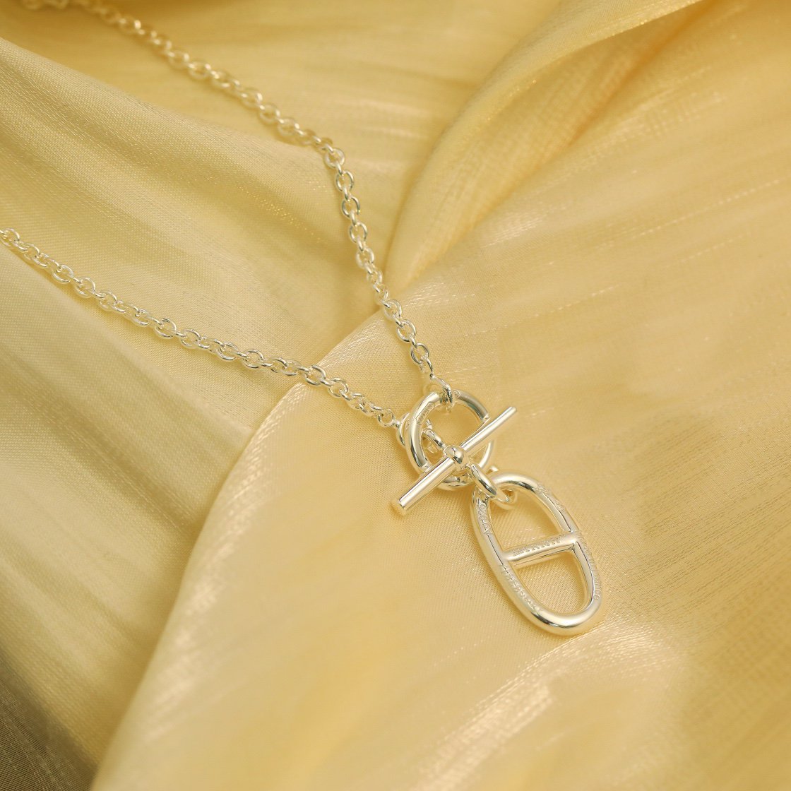 [ORA]HM CHAINE D'ANCRE PENDANT NECKLACE STERLING SILVER