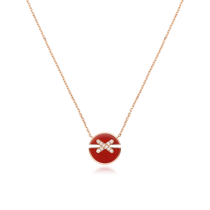[ORA]JEUX DE ROSE GOLD DIAMOND NECKLACE