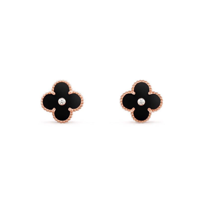 [ORA]CLOVER  15MM DIAMOND EARRINGS COLLECTION