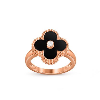 [ORA]CLOVER DIAMOND RING ROSE GOLD COLLECTION