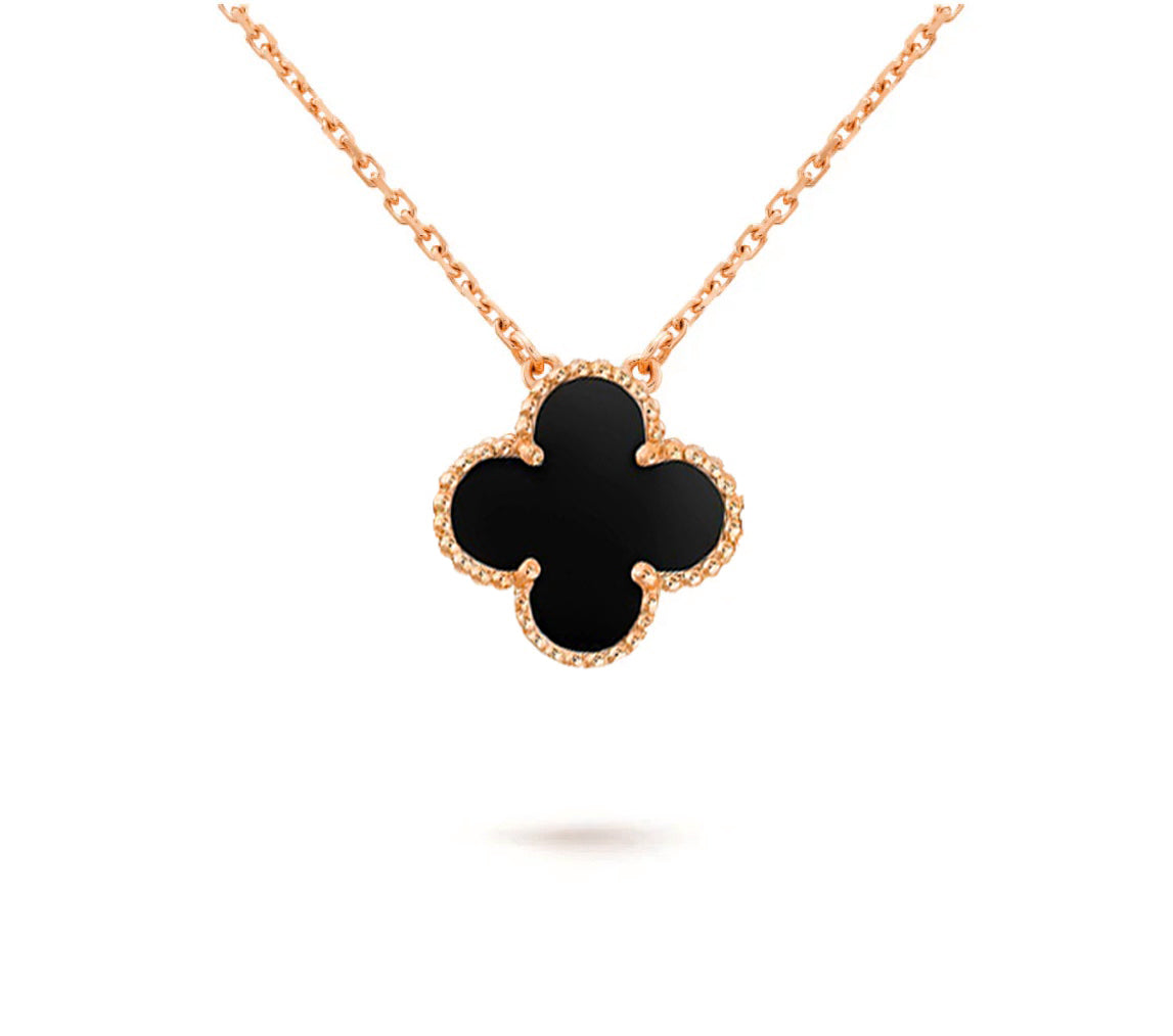 [ORA]CLOVER 15MM SINGLE FLOWER NECKLACE COLLECTION