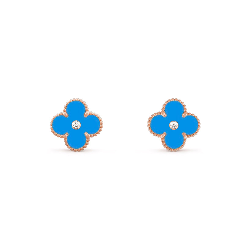 [ORA]CLOVER  15MM DIAMOND EARRINGS COLLECTION