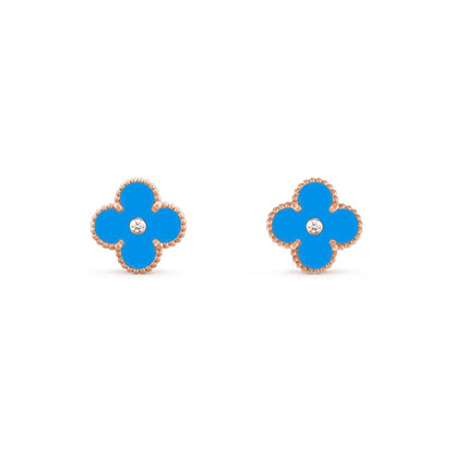 [ORA]CLOVER  15MM DIAMOND EARRINGS COLLECTION