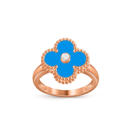 [ORA]CLOVER DIAMOND RING ROSE GOLD COLLECTION