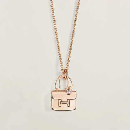 [ORA]AMULETTE PEDANT ROSE GOLD NECKLACE