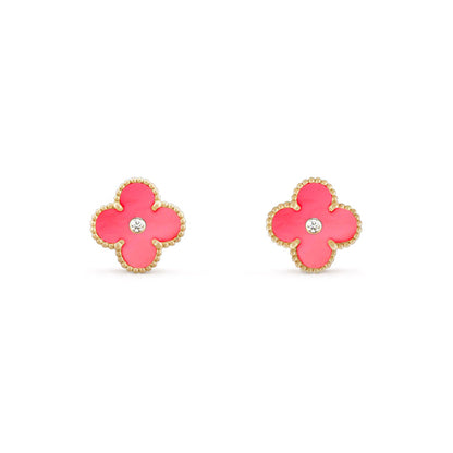 [ORA]CLOVER  15MM DIAMOND EARRINGS COLLECTION