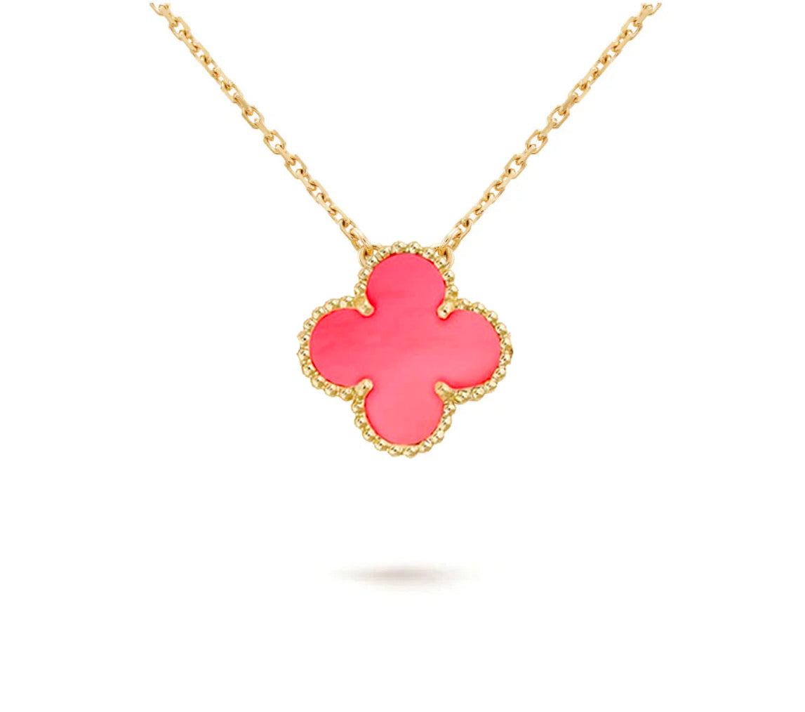 [ORA]CLOVER 15MM SINGLE FLOWER NECKLACE COLLECTION