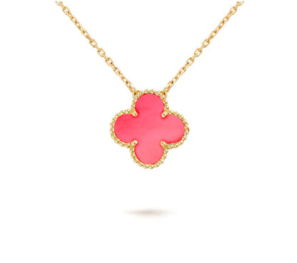[ORA]CLOVER 15MM SINGLE FLOWER NECKLACE COLLECTION