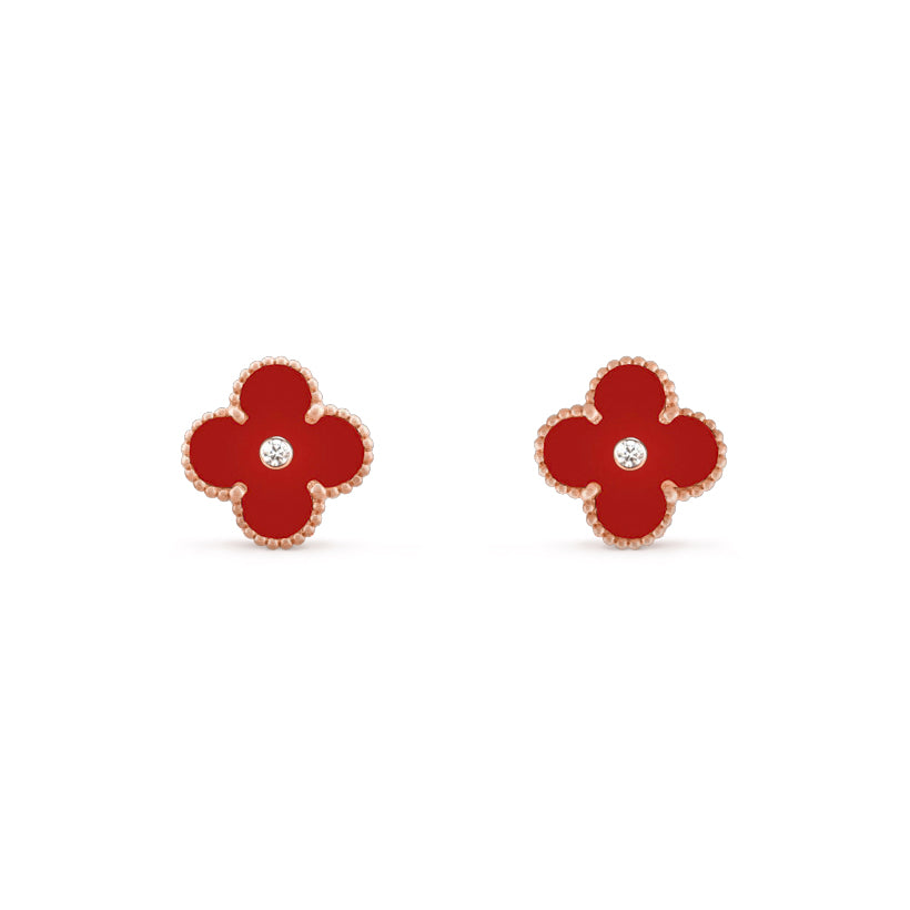[ORA]CLOVER  15MM DIAMOND EARRINGS COLLECTION