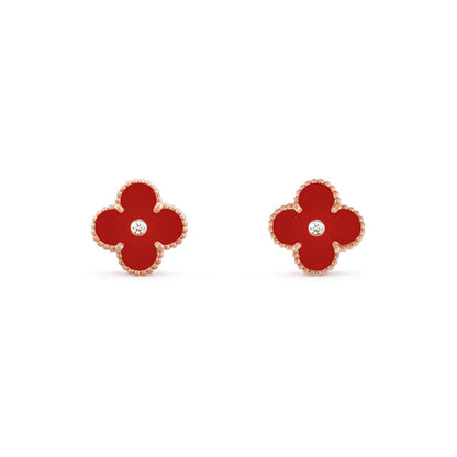 [ORA]CLOVER  15MM DIAMOND EARRINGS COLLECTION