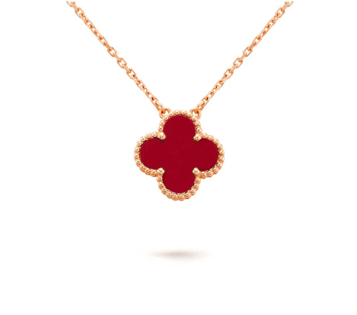 [ORA]CLOVER 15MM SINGLE FLOWER NECKLACE COLLECTION