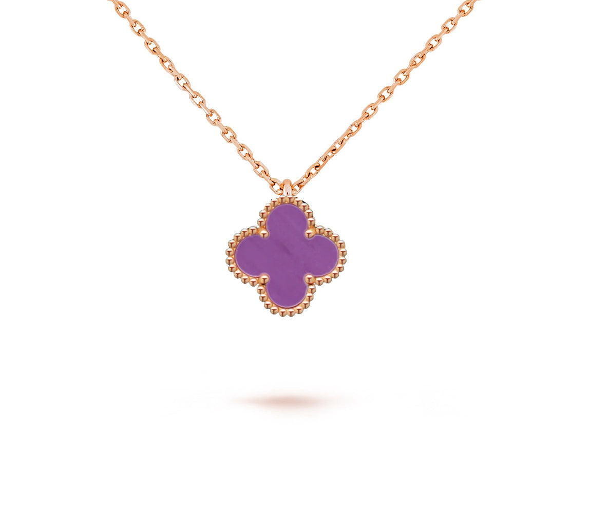 [ORA]CLOVER MINI 9.5MM CARNELIANS NECKLACE COLLECTION