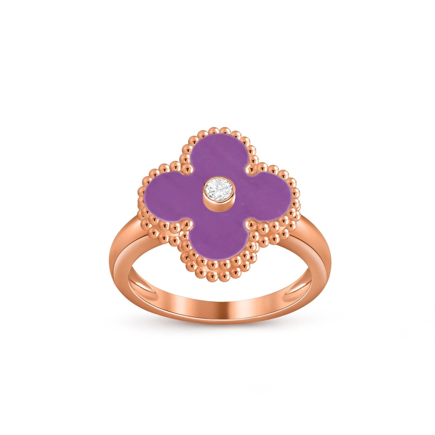 [ORA]CLOVER DIAMOND RING ROSE GOLD COLLECTION