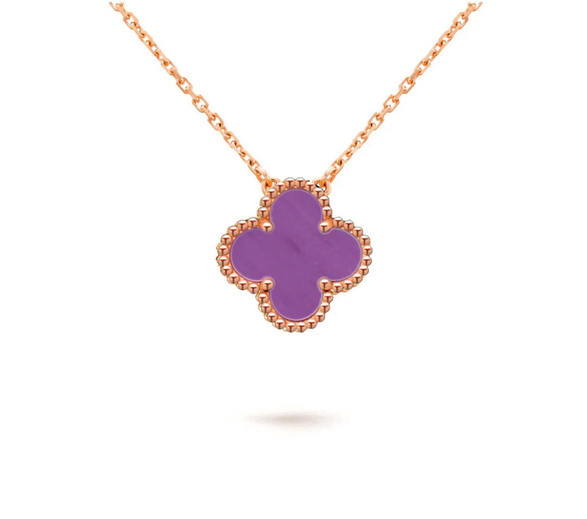 [ORA]CLOVER 15MM SINGLE FLOWER NECKLACE COLLECTION