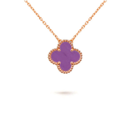 [ORA]CLOVER 15MM SINGLE FLOWER NECKLACE COLLECTION