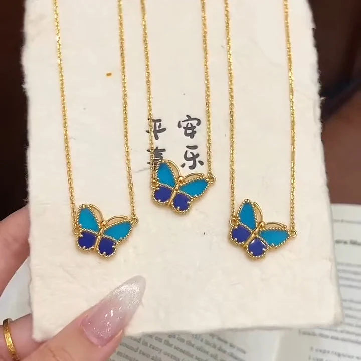 [ORA] 2026 NEW LUCKY BUTTERFLY 1 MOTIFS NECKLACE