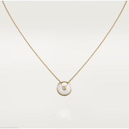 [ORA]AMULETTE ROSE GOLD MOP NECKLACE