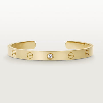 [ORA]LOVE ARMBAND 6,1 MM 1 DIAMANT OPEN CUFF