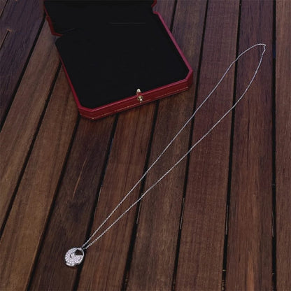 [ORA]AMULETTE SILVER FULL DIAMOND NECKLACE