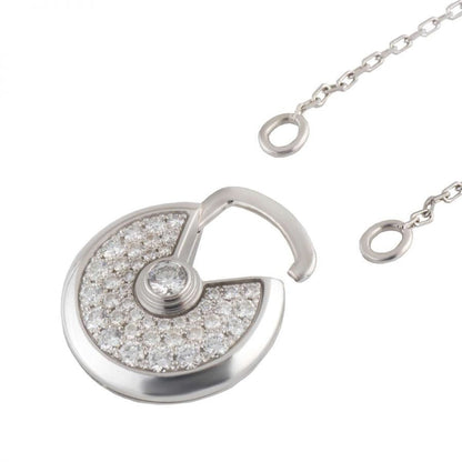 [ORA]AMULETTE SILVER FULL DIAMOND NECKLACE