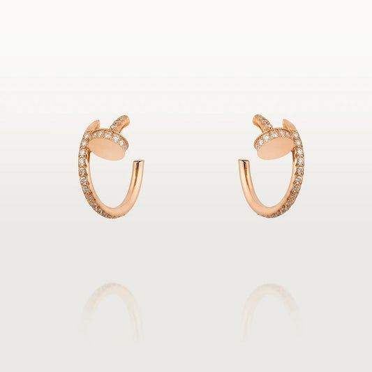 [ORA]JUSTE EARRINGS 12.75MM PINK GOLD DIAMOND