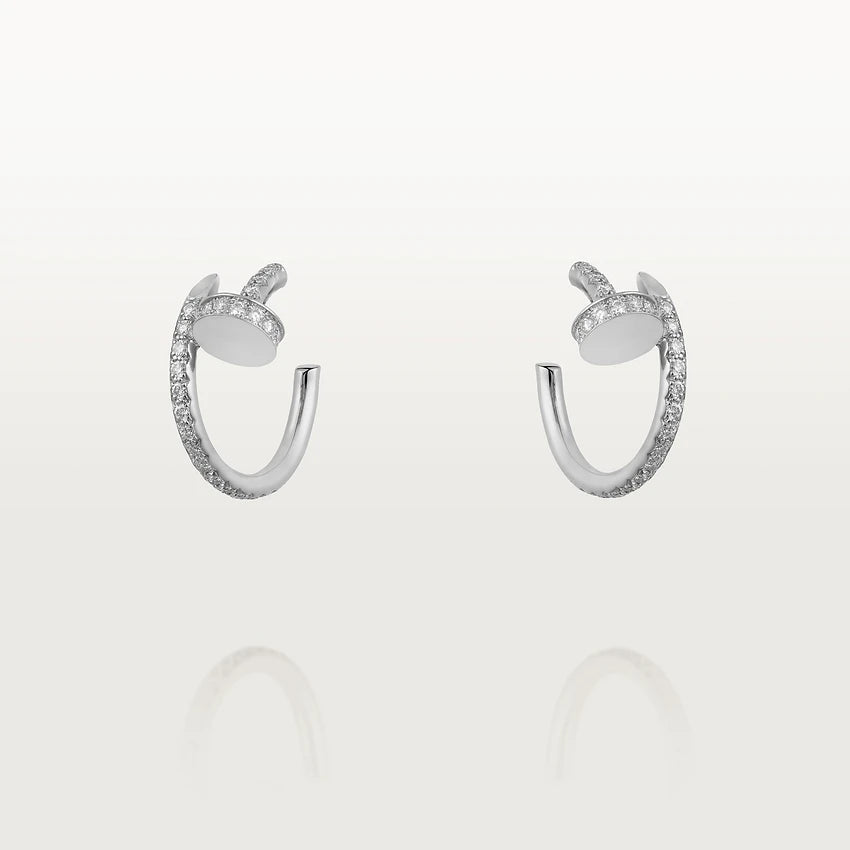 [ORA]JUSTE EARRINGS 12.75MM SILVER DIAMOND