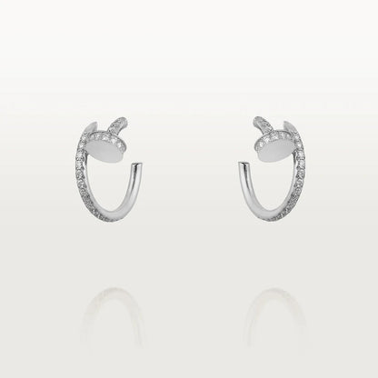 [ORA]JUSTE EARRINGS 12.75MM SILVER DIAMOND