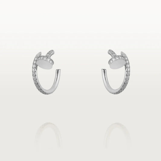 [ORA]JUSTE EARRINGS 12.75MM SILVER DIAMOND