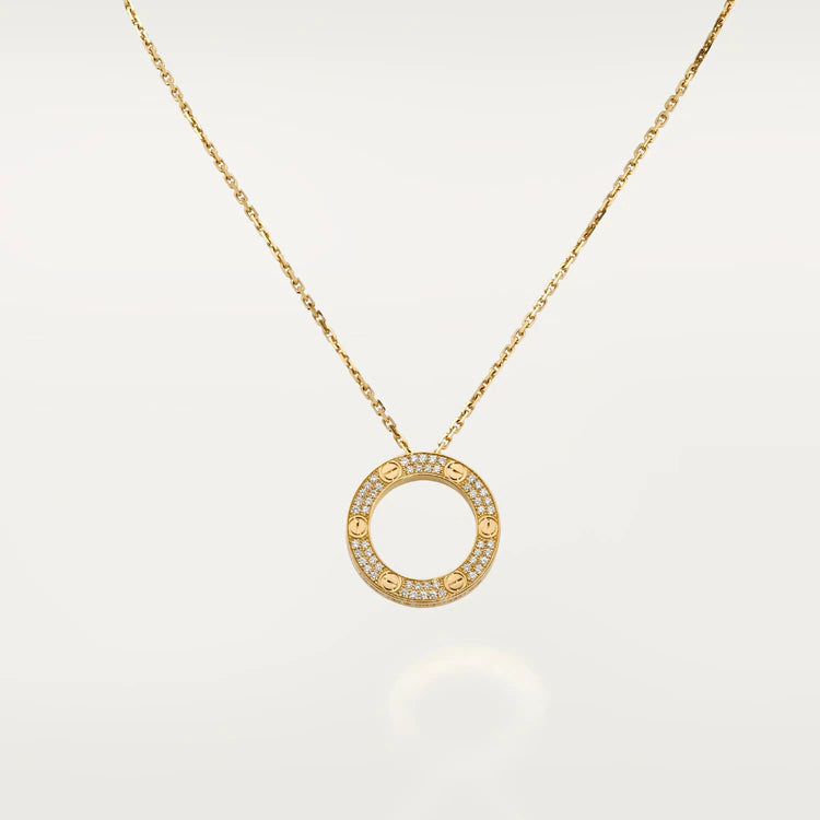 [ORA]LOVE NECKLACE ADJUSTABLE ROSE GOLD