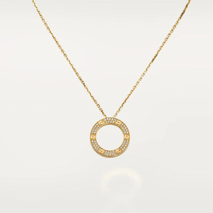 [ORA]LOVE NECKLACE ADJUSTABLE ROSE GOLD