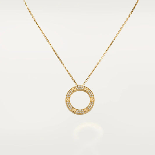 [ORA]LOVE NECKLACE ADJUSTABLE ROSE GOLD