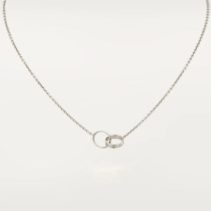 [ORA]LOVE NECKLACE PINK GOLD AND SILVER
