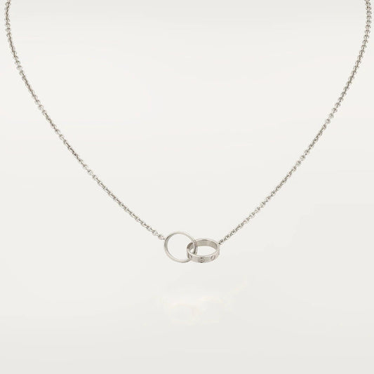 [ORA]LOVE NECKLACE PINK GOLD AND SILVER