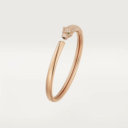 [ORA]PANTHERE ROSE GOLD DIAMOND OPEN BRACELET