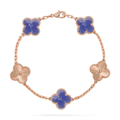 [ORA]CLOVER 5 MOTIF BLUE VEINS BRACELET COLLECTION