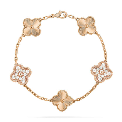 [ORA] CLOVER 5 MOTIF LASER BRACELET COLLECTION