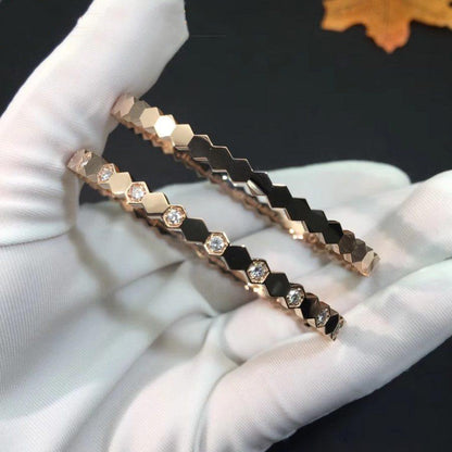 [ORA]BEE LOVE PINK GOLD DIAMOND BRACELET
