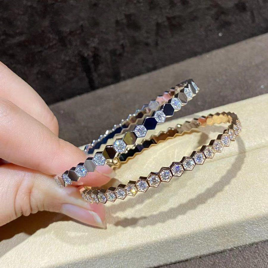 [ORA]BEE LOVE GOLD BRACELET FULL DIAMOND